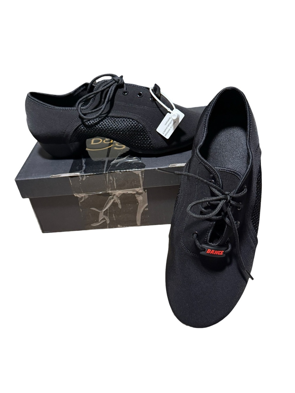 Dance Lace-Up Women's Black Athletic Jazz Shoes